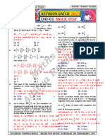 Day 01 Mock Test (REVISION BATCH)