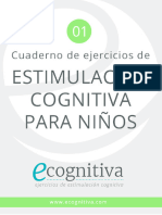 Cuadernillo Ejercicios de Estimulacion Cognitiva (Para Niños)