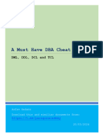 A Must Have DBA Cheat Sheet