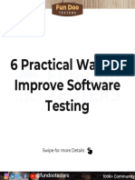 6 Practical Ways To Improve Software Testing