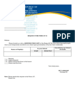 Request For Form 137 e
