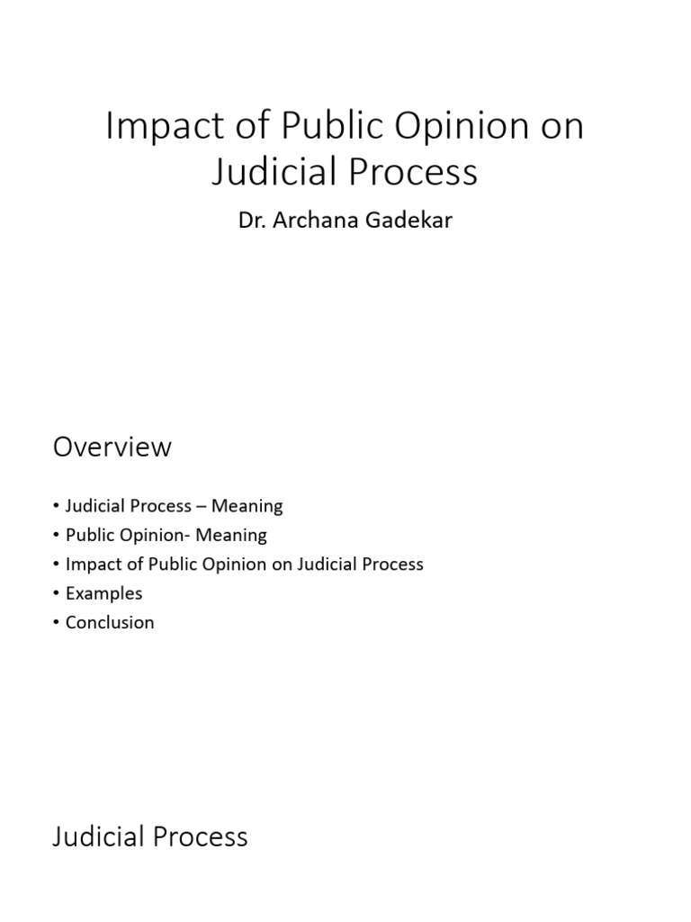 Impact of Public Opinion | PDF | Justice | Crime & Violence