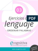 Lenguaje 03 - Ordenar Palabras