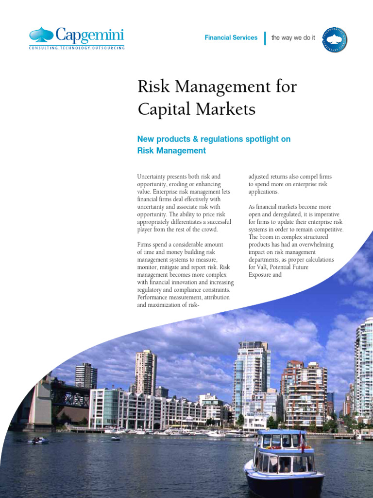 B Risk Management For Capital Markets | PDF | Risk Management | Risk