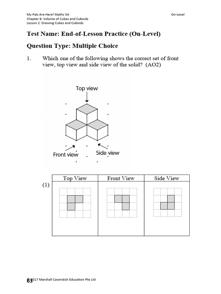 37 MPAH 5A 08 End of Lesson 2 Practice On-Level | PDF | Linear ...