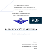 Referente a la planificación en Venezuela