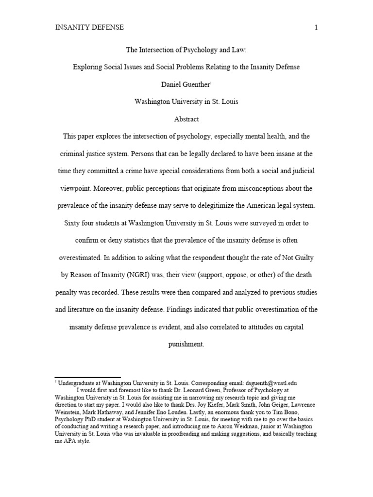 the-intersection-of-psychology-and-law-e-pdf-insanity-defense-felony