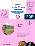 Presentación Proyecto Turismo y Viajes Ilustrado Simple Azul