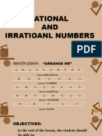 RATIONAL and IRRATIONAL NUMBER