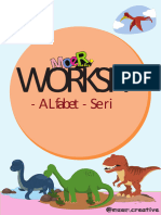 Printable Worksheet - Alfabet Vol. 2 - Dinosaurus