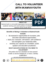 IkamvaYouth Volunteer Recruitment Poster April 2024 2