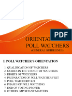 Orientation of Watchers