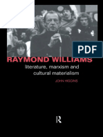 Raymond Williams Literature, Marxism and Cultural Materialism