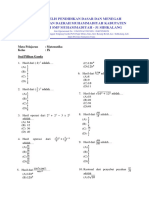 Soal Matematika Kelas Ix