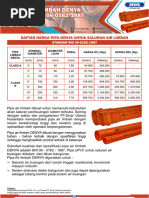 Pricelist Denya Limbah SNI