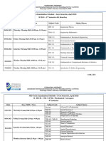 Final Schedule (Mid Term Examination April 2024)