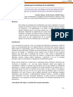 Propuesta de Ensenanza Del Algebra Escol