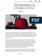 Las Políticas Ambientales y de Cambio Climático en China