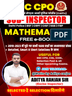 SSC Cpo Complete Maths Book