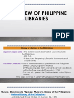 Overview of Philippine Libraries