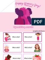 Women's Day Speaking Cards