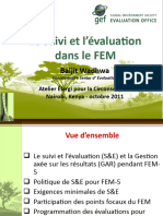 Monitoring and Evaluation in The GEF + East Africa Portfolio - French