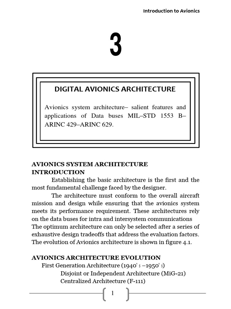 Pave Pillar in Avionics Architecture | PDF | Electronics | Information ...