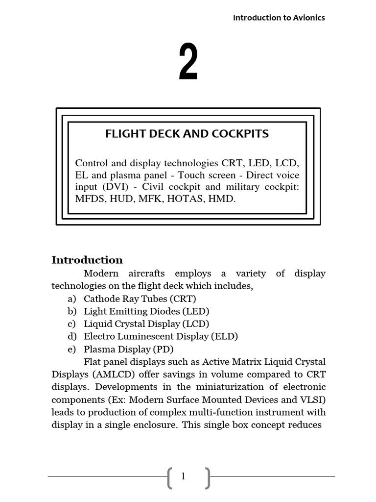 Avionics Unit II | PDF | Touchscreen | Liquid Crystal Display