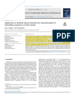 2023-IJLMM-Czinege-Application of Artificial Neural Networks for Characterisation of Formability Properties of Sheet Metals