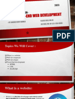 Presentation-FRONT-END WEB DEVELOPMENT
