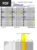 OACP Training Log Template (Word Edit) | PDF | Physical Fitness ...