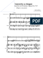 Oboe Concerto in D Minor, Opus 9, N° 2-Orgue
