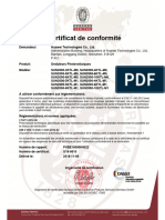 Certificat Conformité Onduleur Hydride Triphasé 3-10KTL-M1 (Hua Ond-3ktl-M1)