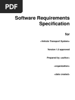 Vehicle Transport System SRS