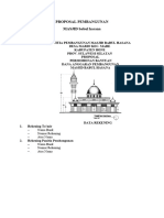 Proposal Pembangunan Masjid Babul Hasana
