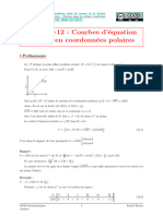 Chapitre 12: Courbes d'équation: ρ = f (θ) en coordonnées polaires