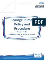 Syringe Pump Policy and Procedure LSCFT