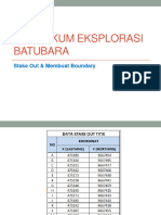 Data Praktikum Eksplorasi Batubara (Stake Out Titik & Boundary)