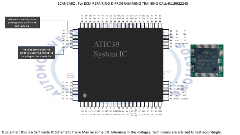5 Pezzi IC ATIC39-B4 QFP, Circuito Integrato Nuovo, Componenti Elettronici - Foto 4