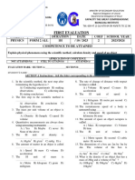 Physics Form 2 Eval 1