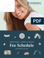 Fee Schedule Brochure 2023 Stomadent