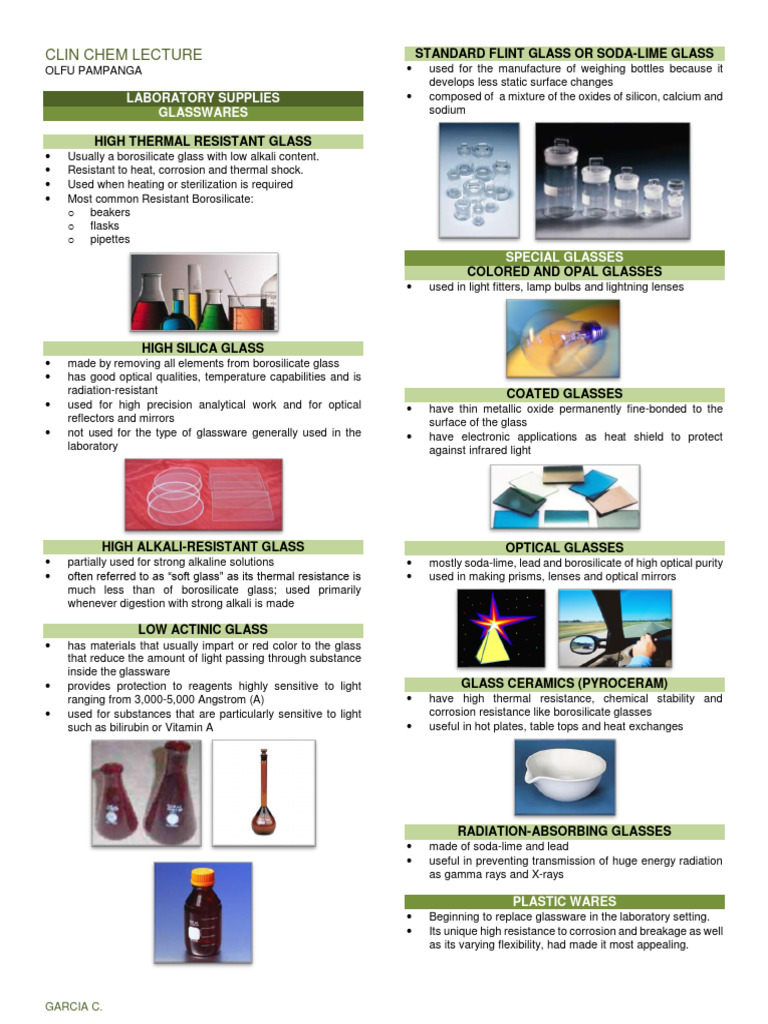 Laboratory Glassware and Equipment Guide | PDF | Glasses | Corrosion