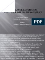 PREZENTARE POWER POINT SOFIȘTII, ȘCOLILE SOFISTE ȘI CONCEPȚIILE LOR POLITICO-JURIDICE