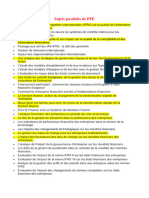 Sujets Possibles de PFE