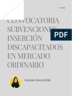 Subvenciones Inserción Discapacitados