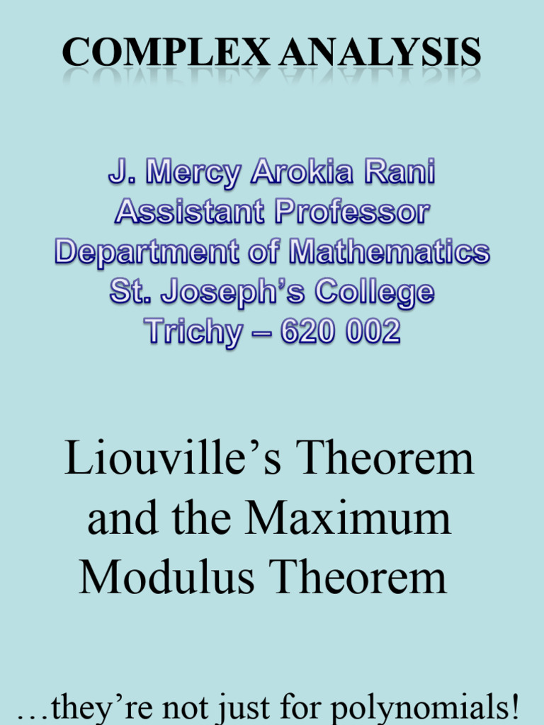 Complex Analysis | PDF | Analytic Function | Complex Analysis