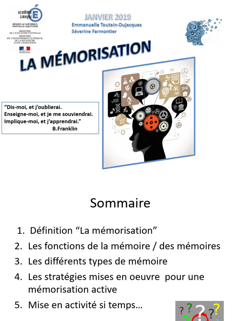 Stratégies de mémorisation active | PDF | Mémoire | Mémoire à long terme