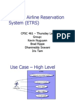 E-Ticket Airline Reservation System (ETRS)