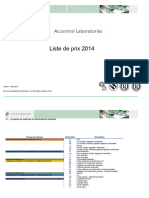 BE FR - ALcontrol General Pricelist 2014 - 3320
