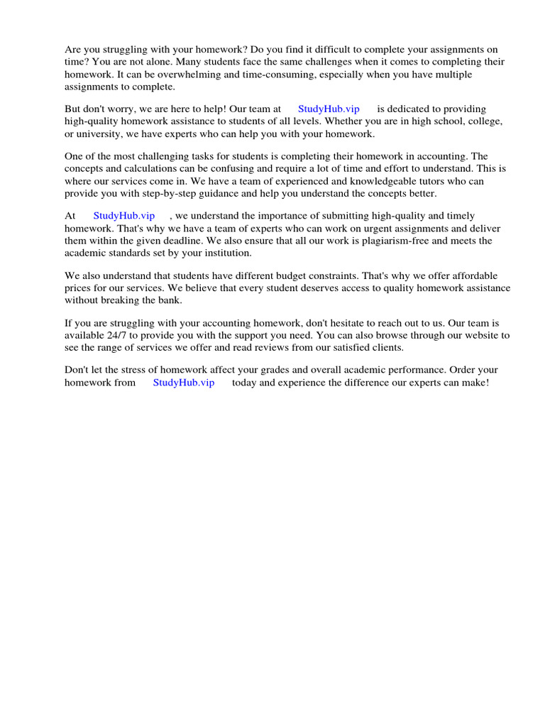 Acct 550 week 4 homework pdf websites publishing